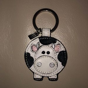 Coach Cow Keychain